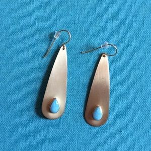 Noonday Collection gold & turquoise earrings